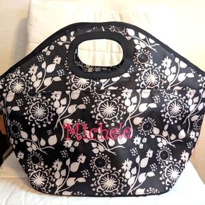 Brand New Thirty One Large Insulated Cooler Black And White Design